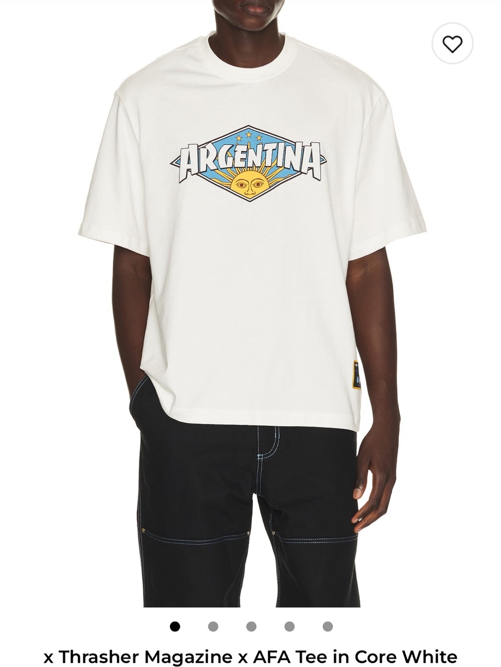 adidas Originals ft TRASHER White Argentina Graphic Tee